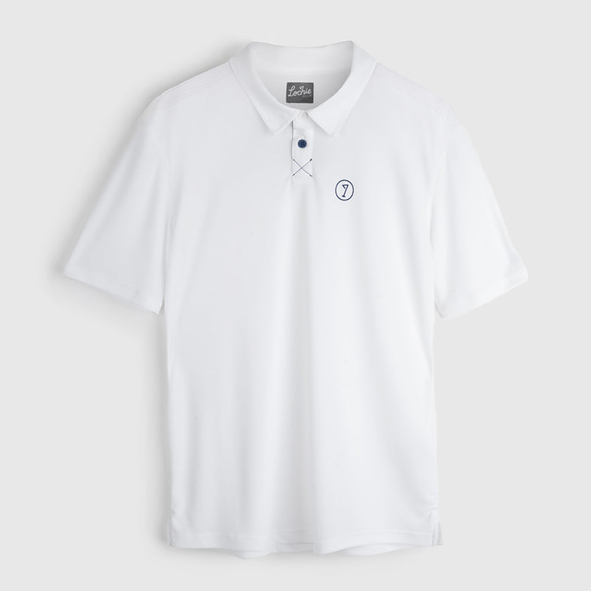 Mens Everyday Short Sleeve Polo (White) #contain