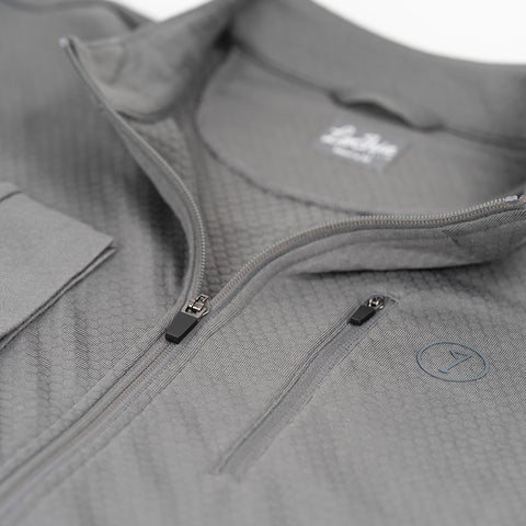 Lochie Mens Grid Fleece Full Zip Full Zip (Lava Smoke)