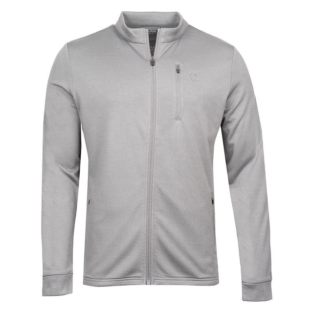 Lochie Mens Grid Fleece Full Zip Full Zip (Lava Smoke) #contain