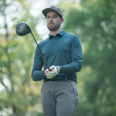 Lochie Mens LS Tech Polo (Deep Dive) @40