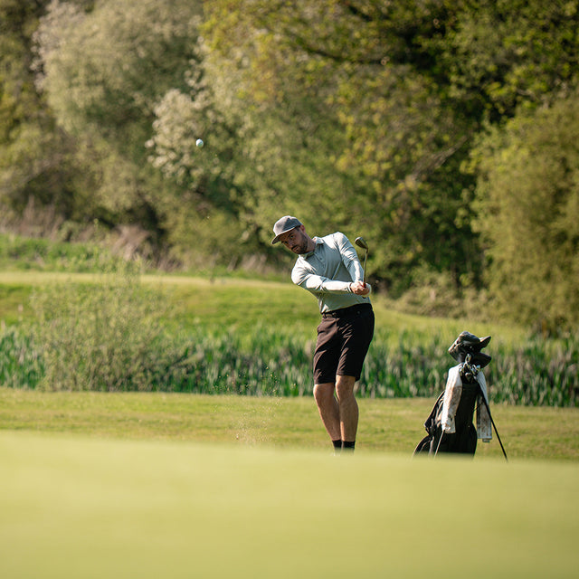 Mens LS Tech Polo (Harbour Mist)