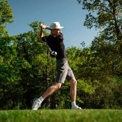 Lochie Mens SS Tech Polo (Black Onyx) @45