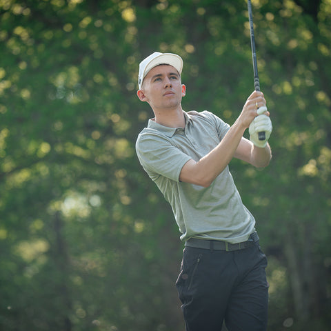 Lochie Mens SS Tech Polo (Harbour Mist) @75