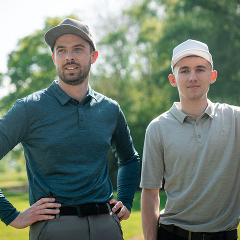 Lochie Mens SS Tech Polo (Harbour Mist) @100